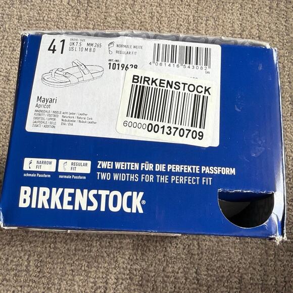 Birkenstock 41 Nubuk Leather Mayari Sandal Apricot Regular Fit - Picture 6 of 6